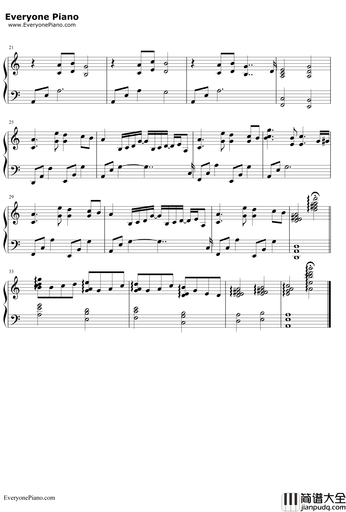 追忆钢琴谱_光宗信吉_极速摄杀OST