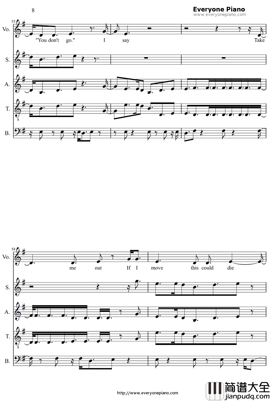 Take_Me_Out钢琴谱_FranzFerdinand