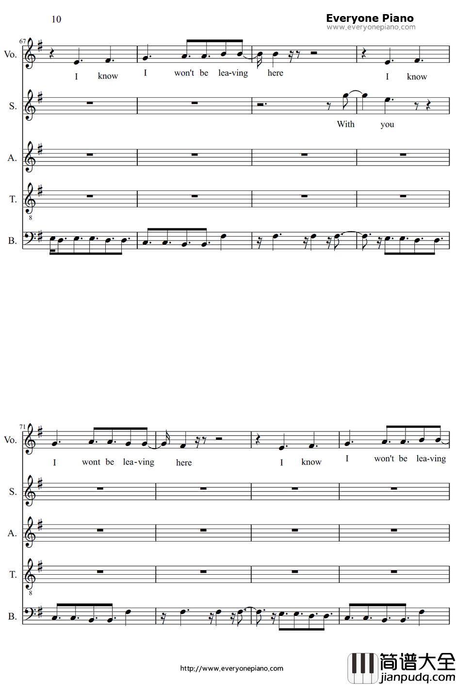 Take_Me_Out钢琴谱_FranzFerdinand