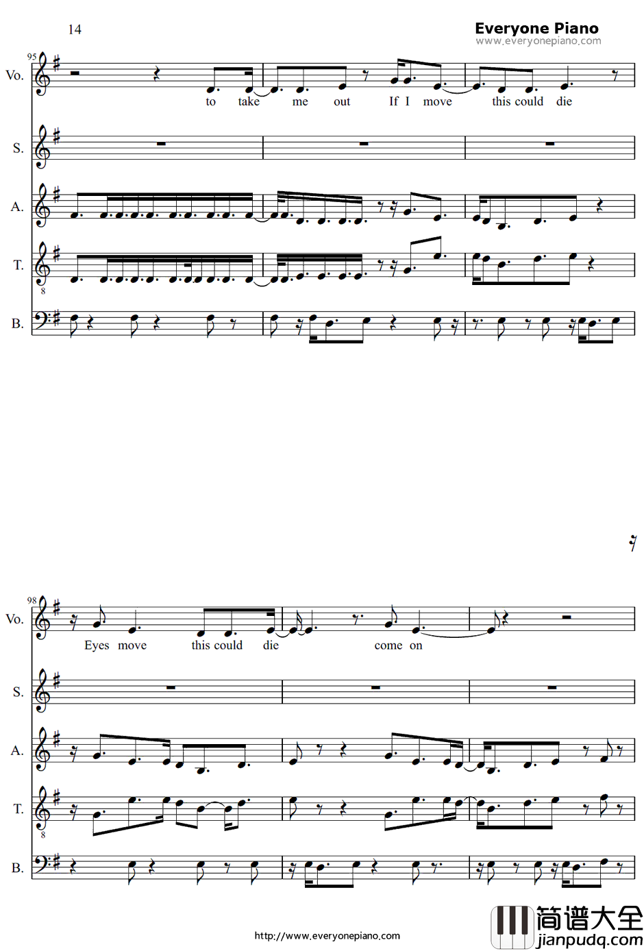 Take_Me_Out钢琴谱_FranzFerdinand