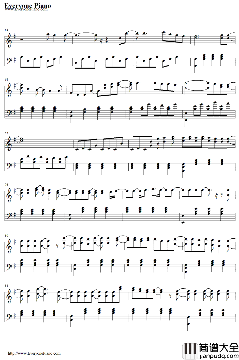 Something_in_the_Water钢琴谱_CarrieUnderwood