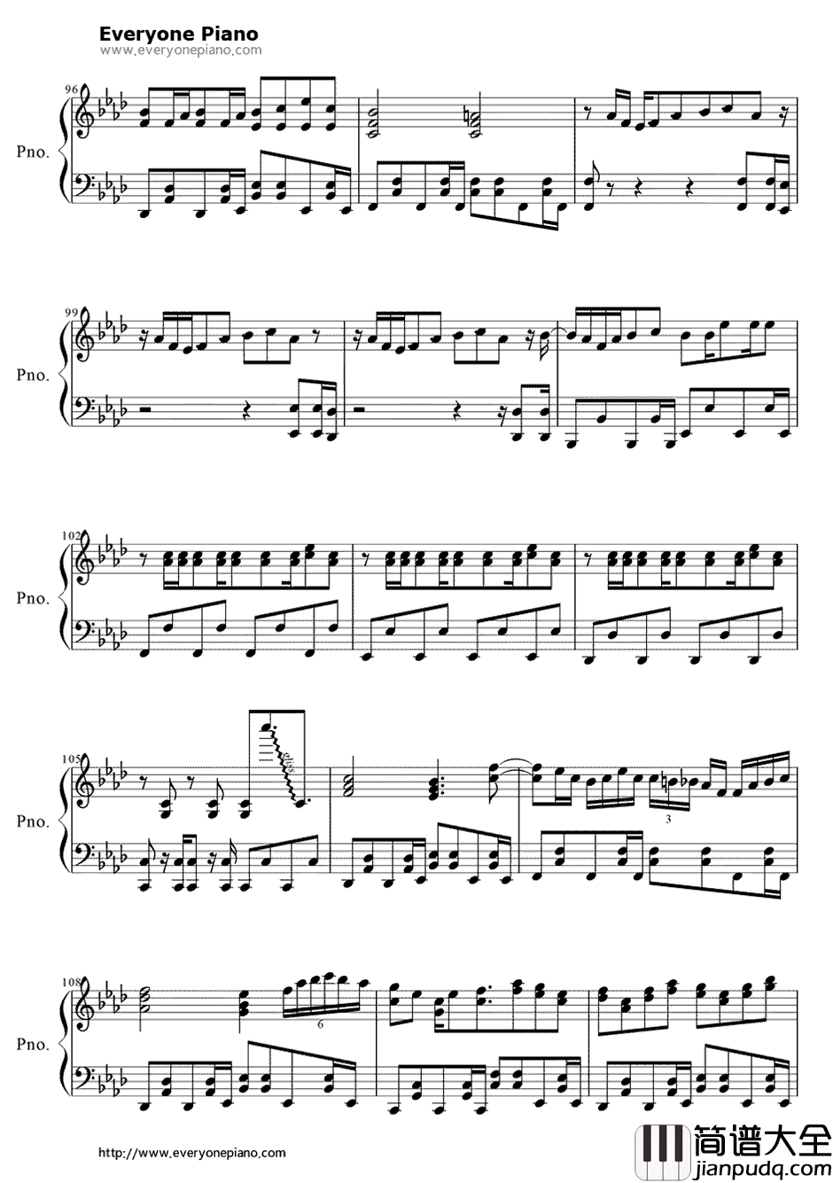 セツナトリップ钢琴谱_LastNote.　_GUMI