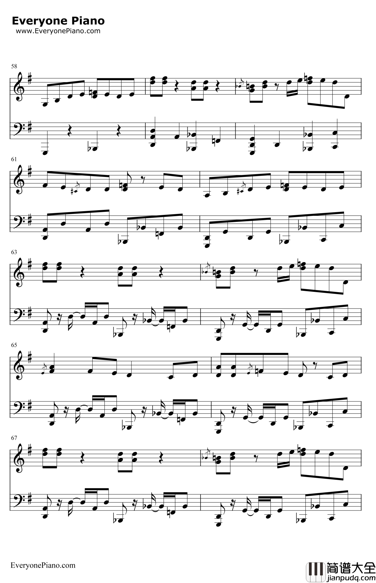 君じゃなきゃダメみたい钢琴谱_オーイシマサヨシ_月刊少女野崎君OP