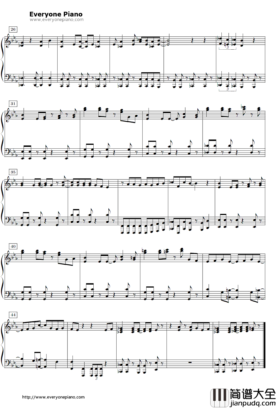 止マレ!钢琴谱_平野绫、茅原实里、后藤邑子_凉宫春日的忧郁ED