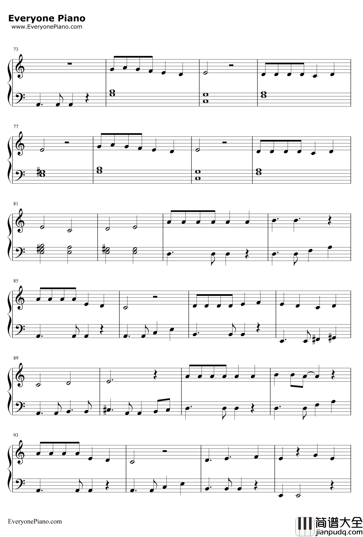 ひなげし钢琴谱_中岛美智代_乱马1/2热斗篇ED5