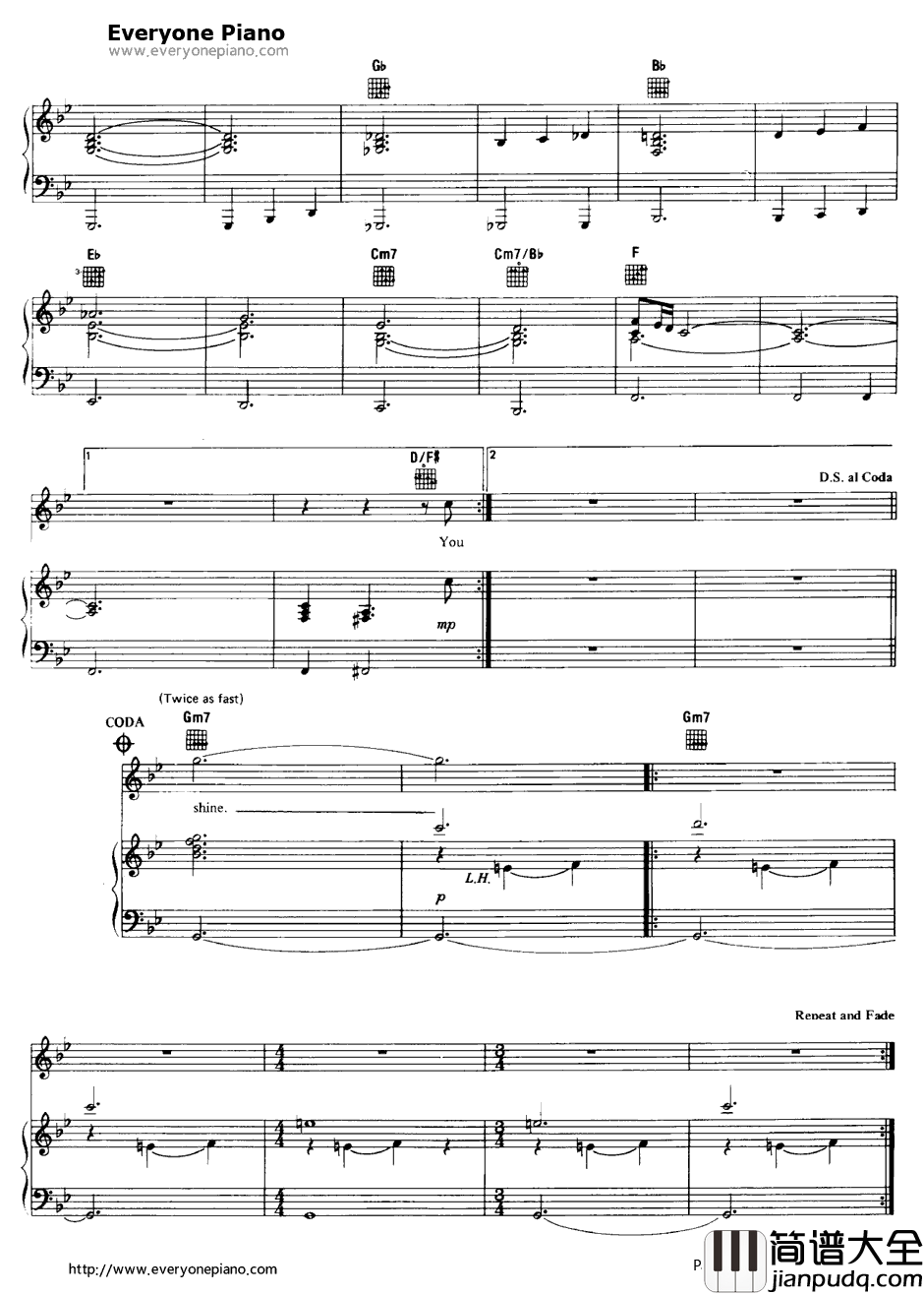 Shine_On_You_Crazy_Diamond钢琴谱_PinkFloyd