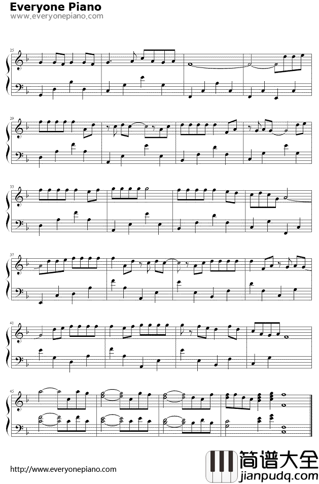 爱钢琴谱_小虎队_爱