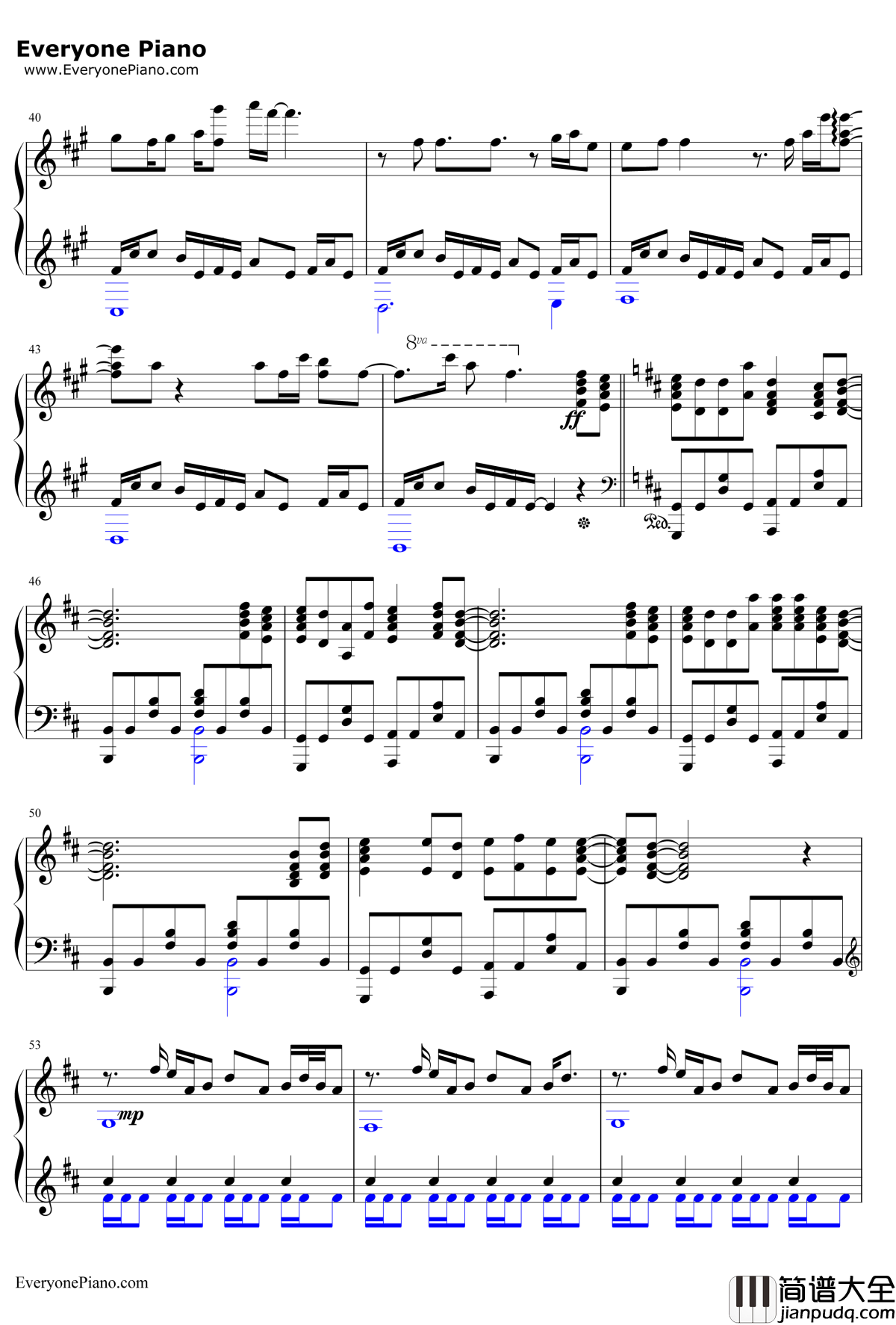 Call_you_rname钢琴谱_mpi&CASG_进击的巨人OST