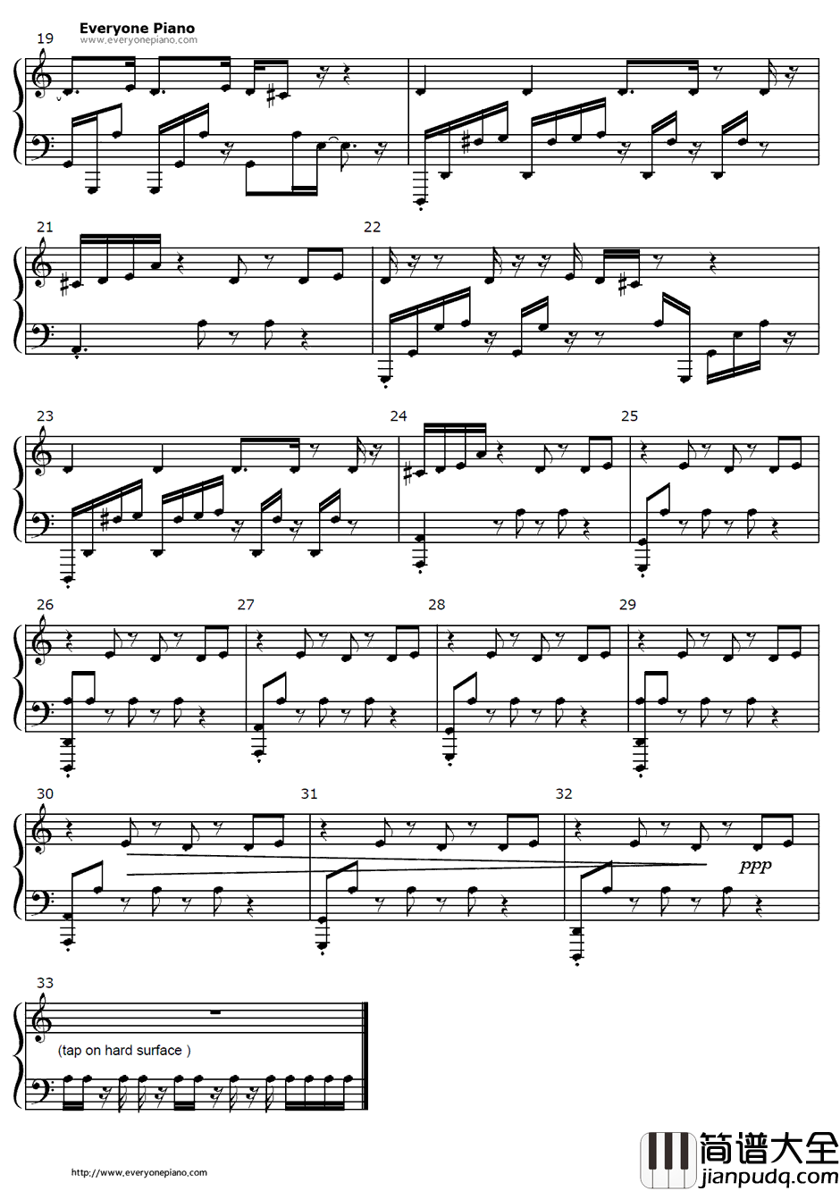 Teardrop钢琴谱_MassiveAttack