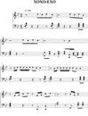XOXO钢琴谱_EXO_吉他谱_钢琴谱_简谱