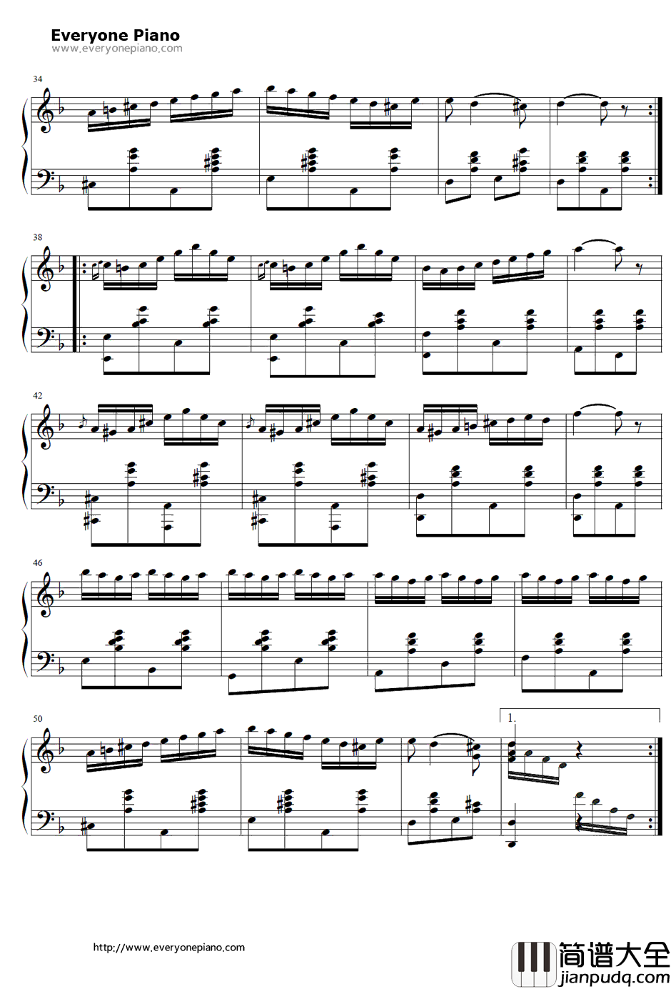 查尔达什舞曲钢琴谱_VittorioMonti_Czardas