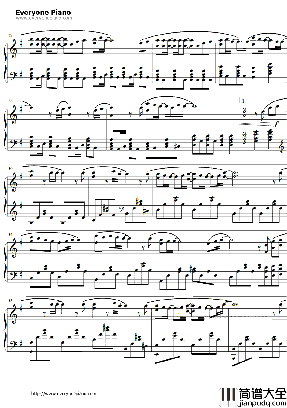 火山灰钢琴谱_柏木由纪