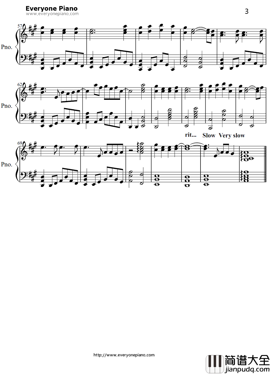 テノヒラ钢琴谱_HERO_妖精的尾巴OP12