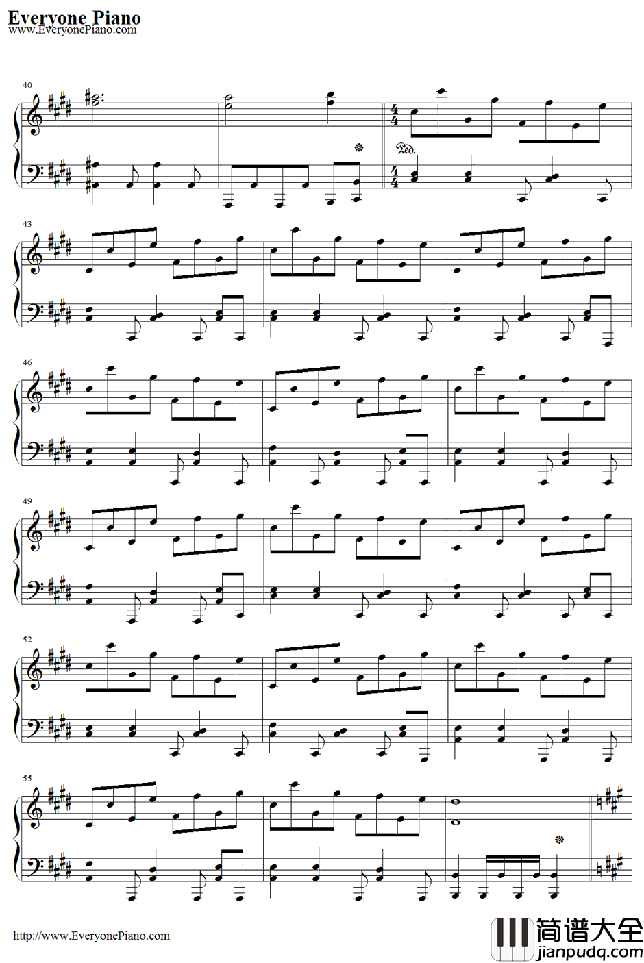 神さびた古戦场~SuwaFoughtenField钢琴谱_八坂神奈子_东方风神录~MountainofFaith主题曲