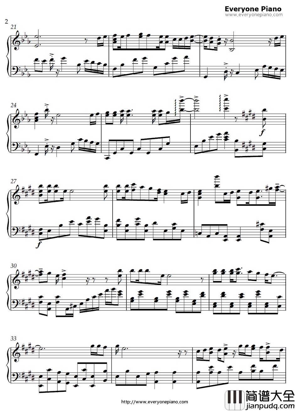 なわとび钢琴谱_小泉花阳_LoveLiveOST