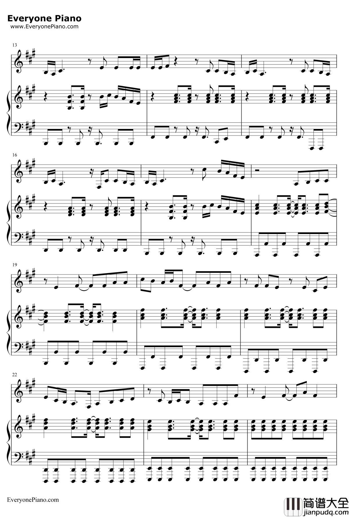 Ghost钢琴谱_EllaHenderson