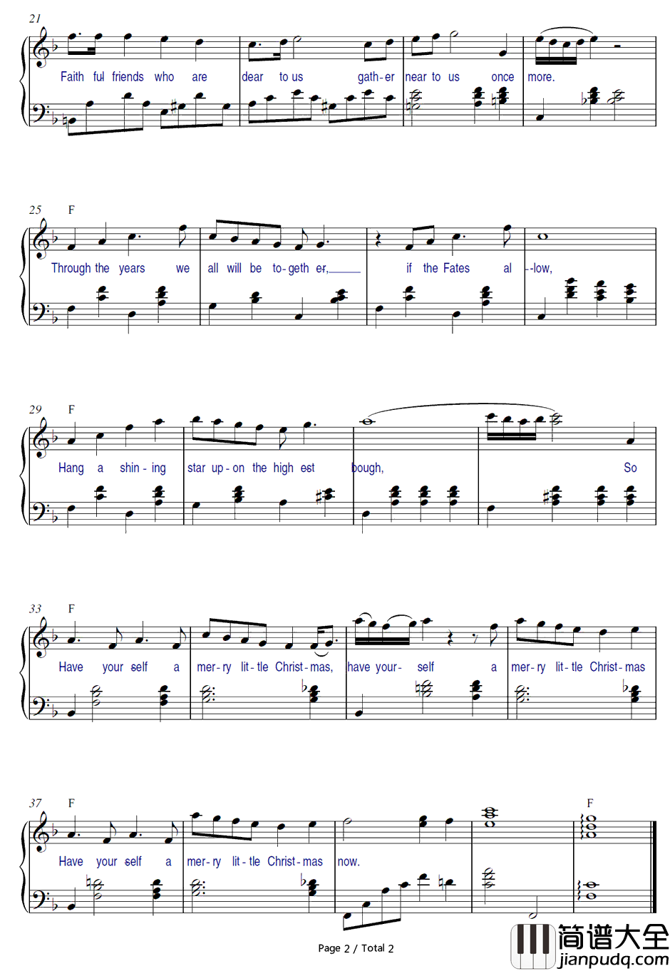 Have_Yourself_AMerry_Little_Christmas钢琴谱_SamSmith