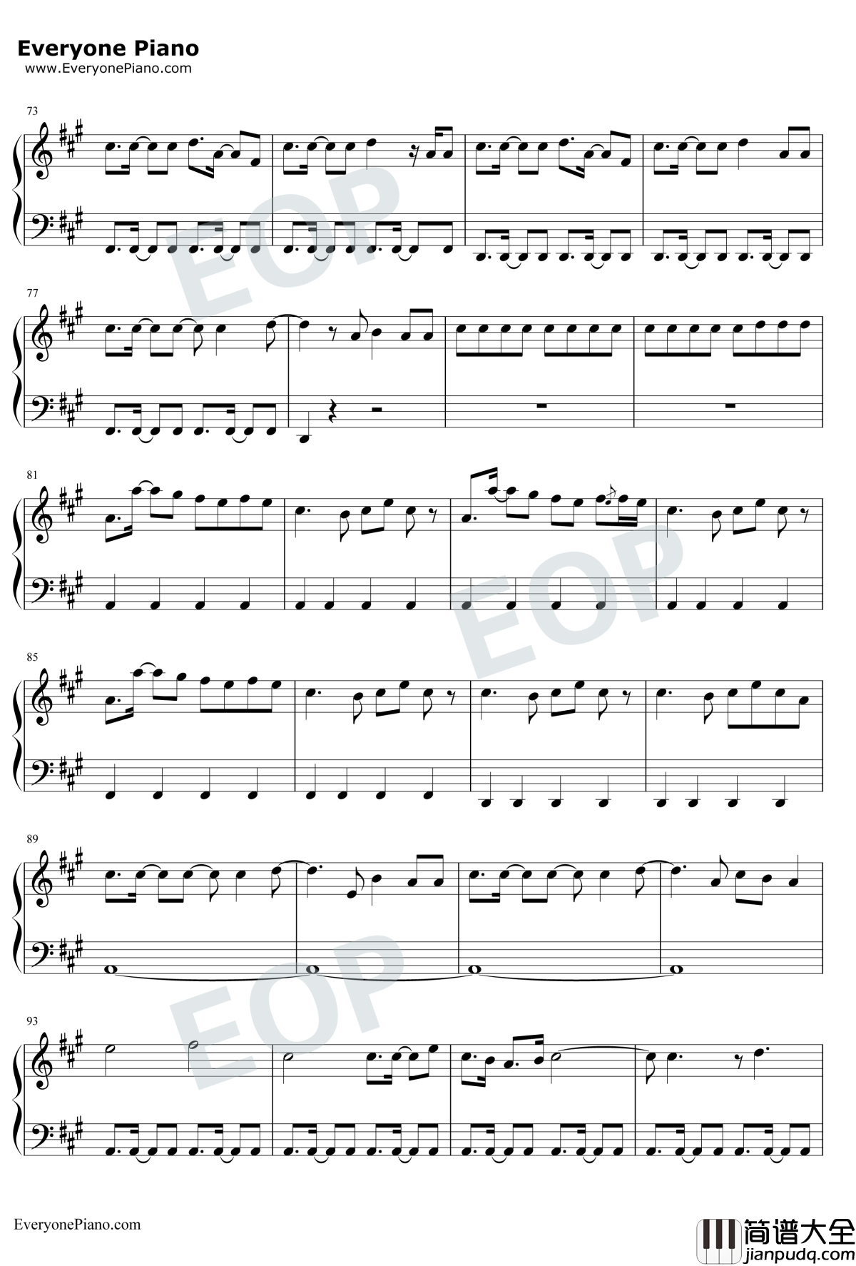 I_Lived钢琴谱_OneRepublic