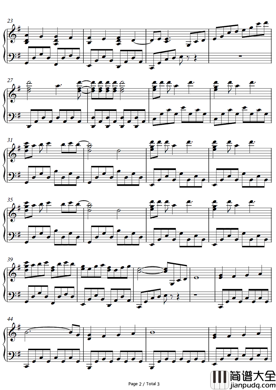 Thousand_Enemies钢琴谱_LiSA(GirlDeadMonster)_AngelBeats插曲