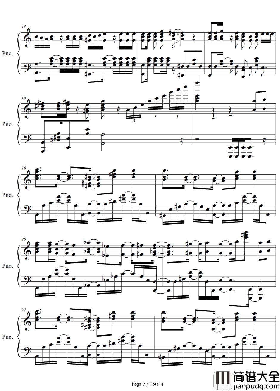 もうそう❤えくすぷれす钢琴谱_千石抚子(花泽香菜)_物语系列2ndSeasonOP3