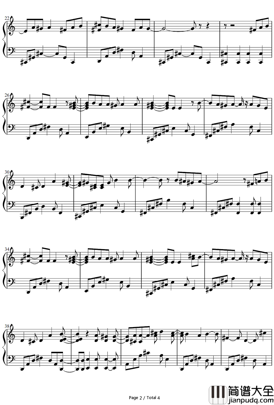 Don't_think.Feel钢琴谱_美女甜甜圈!!!（アイドリング!!!）_妖精的尾巴ED8