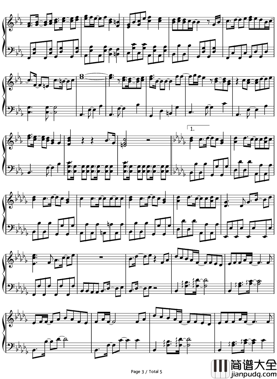 BELIEVEMY_VOICE钢琴谱_一之濑时也(宫野真守)_歌之王子殿下OST