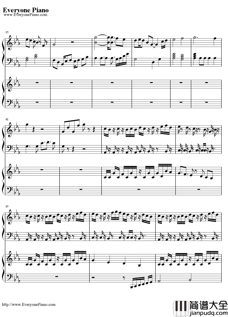 植物大战僵尸钢琴谱_Plantsvs.Zombies_BOSS关卡BGM