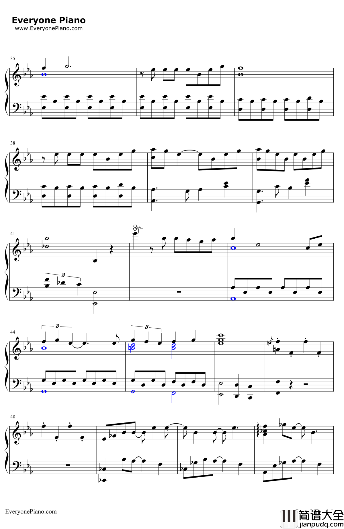 Do_You_Want_to_Builda_Snowman钢琴谱_KristenBell_冰雪奇缘插曲