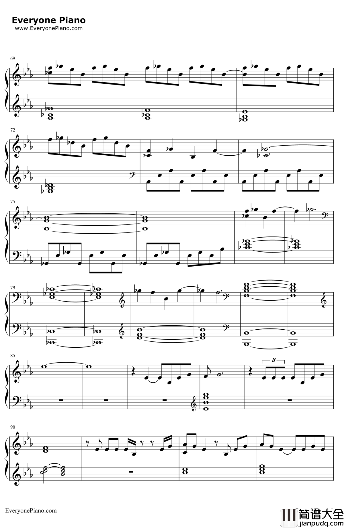 Do_You_Want_to_Builda_Snowman钢琴谱_KristenBell_冰雪奇缘插曲