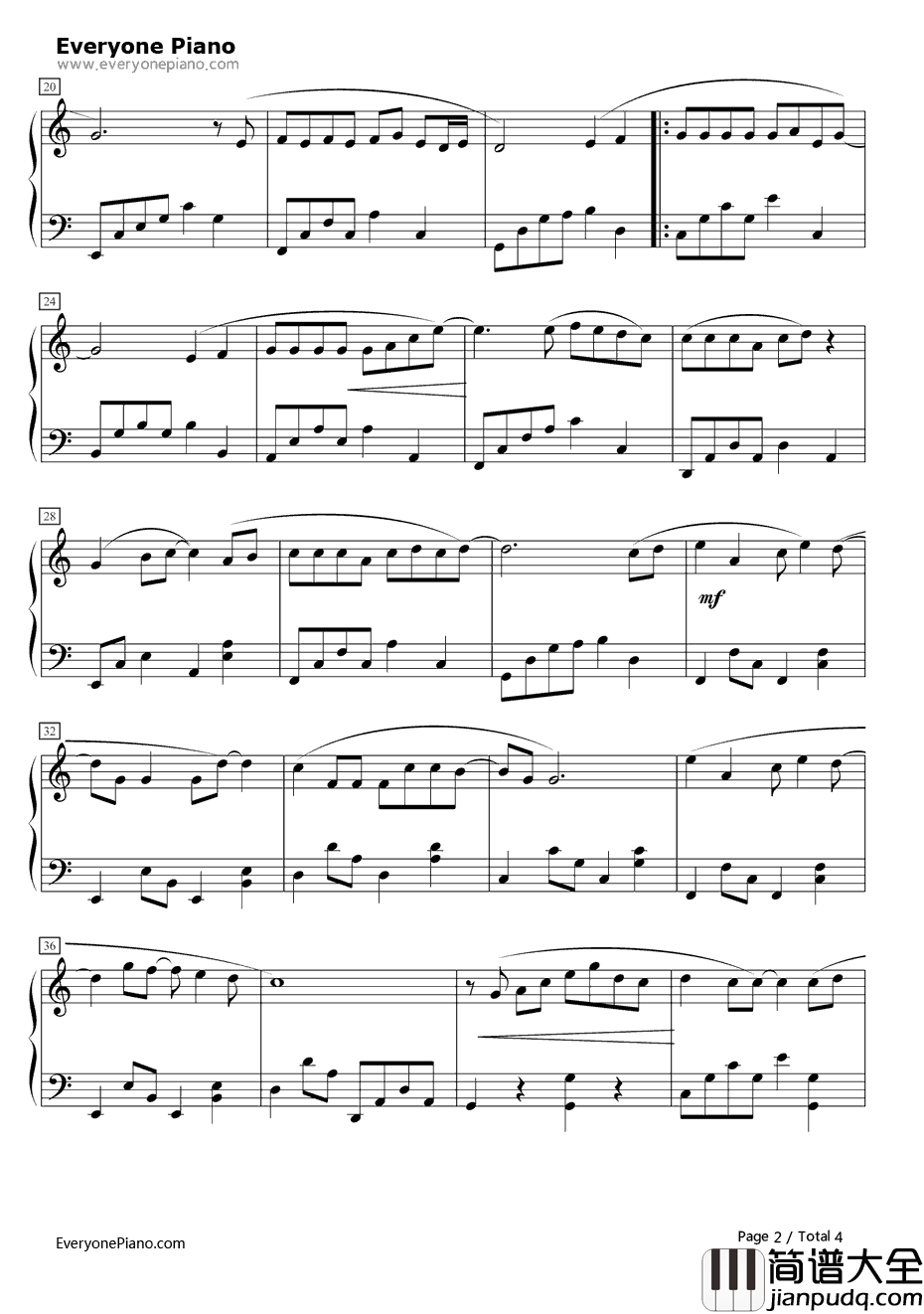 拥抱你的微笑钢琴谱_郭静_原来爱就是甜蜜OP