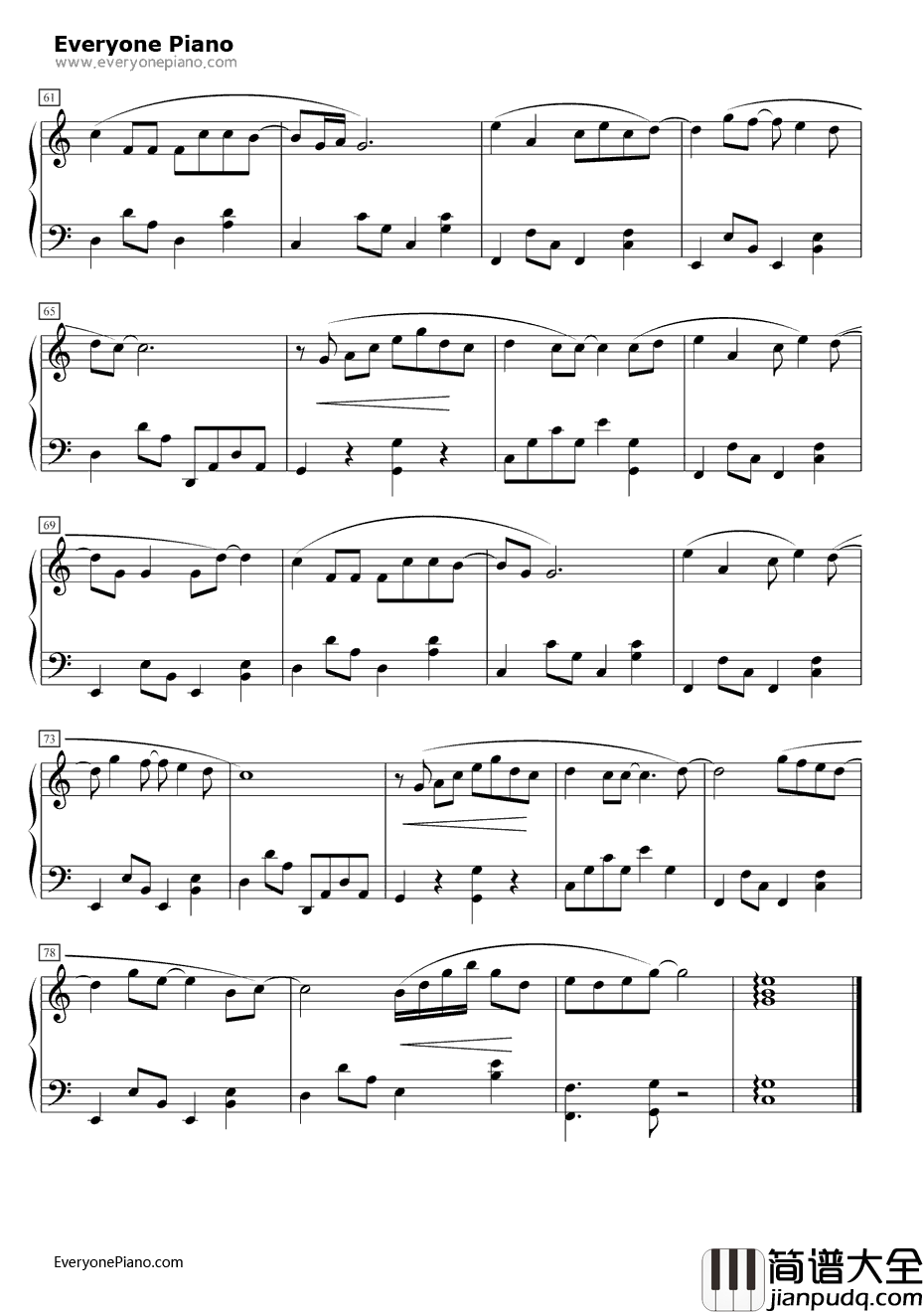 拥抱你的微笑钢琴谱_郭静_原来爱就是甜蜜OP