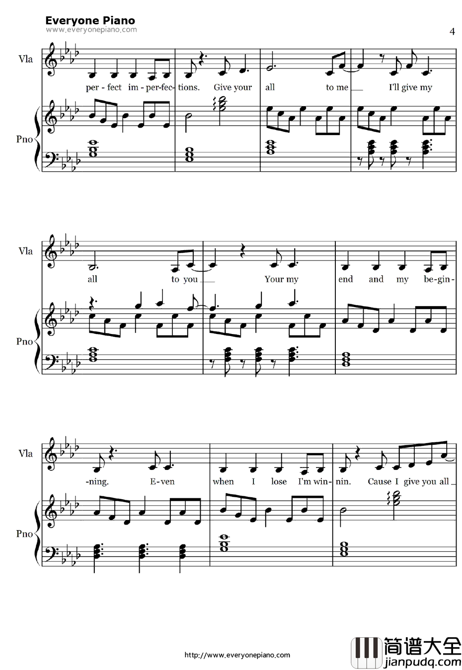 All_of_Me钢琴谱_JohnLegend_弹唱版