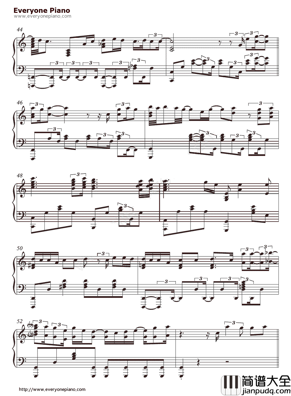 When_I_Was_Your_Man钢琴谱_Bruno_Mars