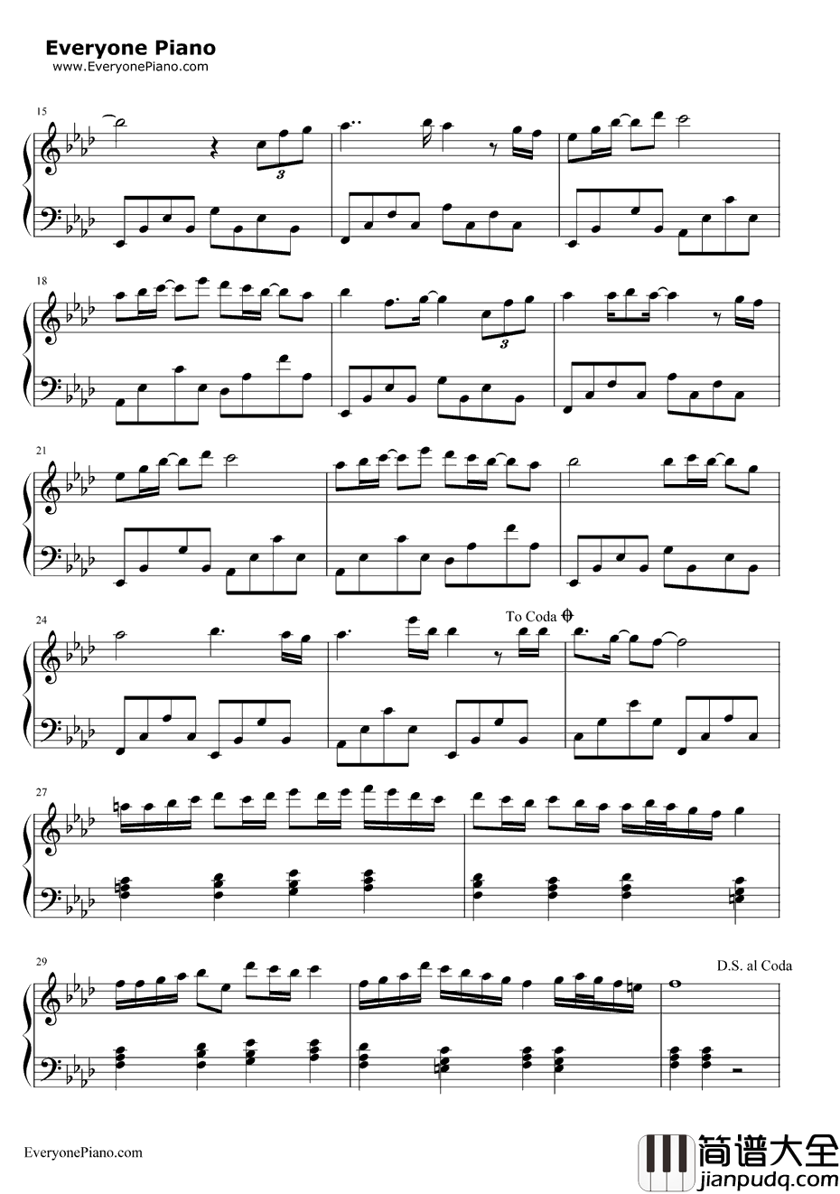 我们的爱钢琴谱_飞儿乐团