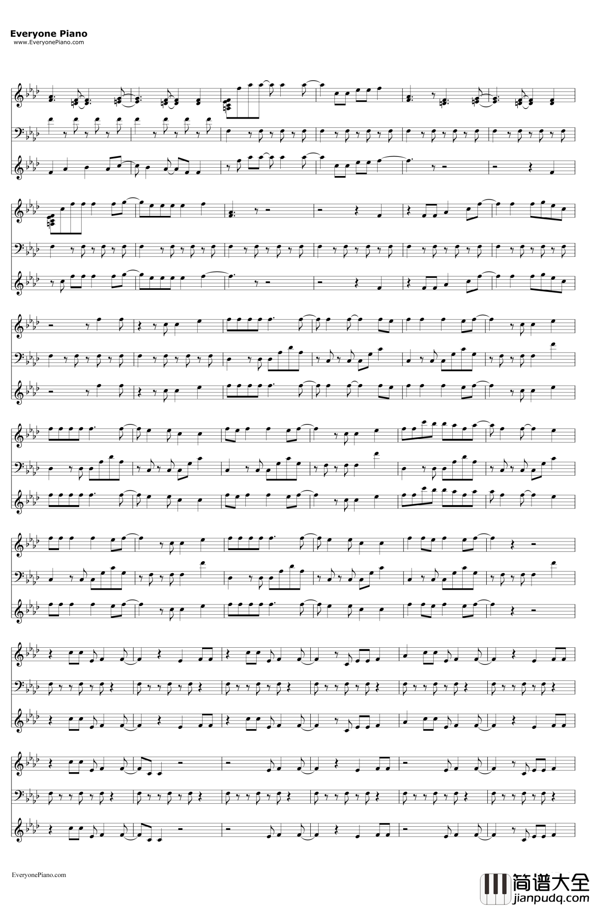 Happy钢琴谱_PharrellWilliams