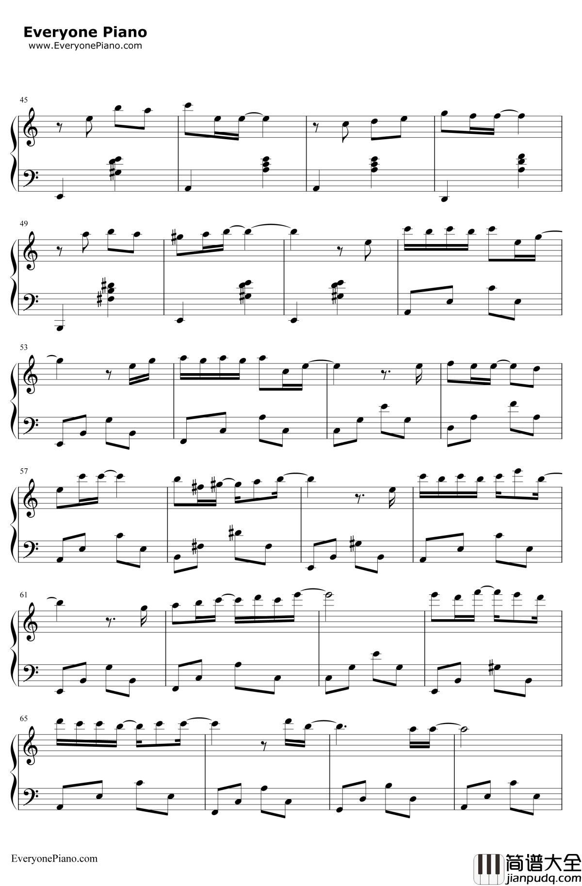 无法原谅钢琴谱_李佳璐_回家的诱惑片头曲