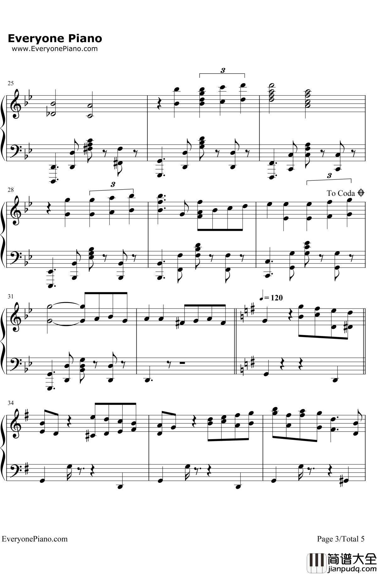 Por_una_Cabeza钢琴谱_CarlosGardel_一步之遥_闻香识女人OST