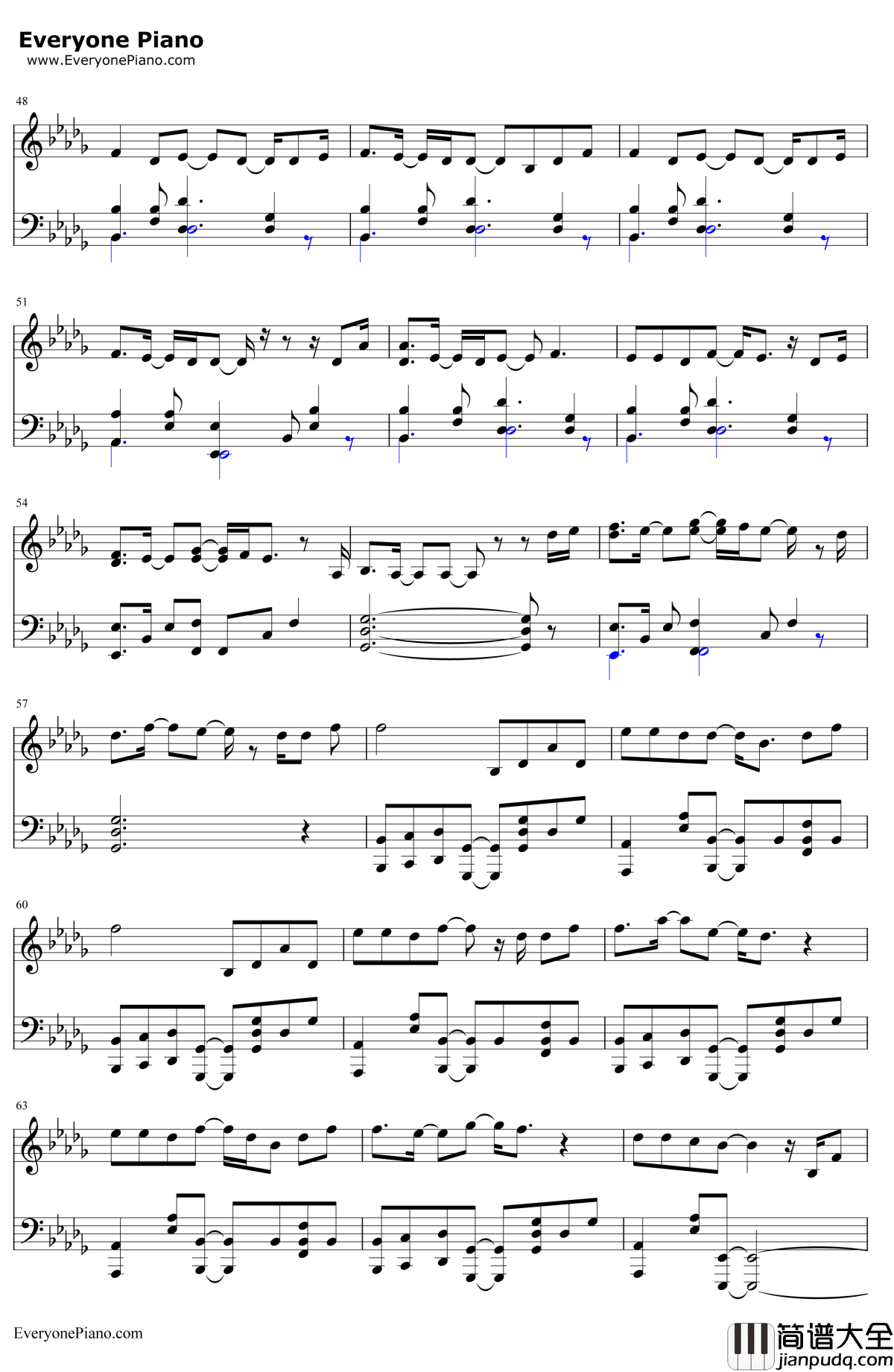 I_See_Fire钢琴谱_EdSheeran_霍比特人2:史矛革荒漠ED