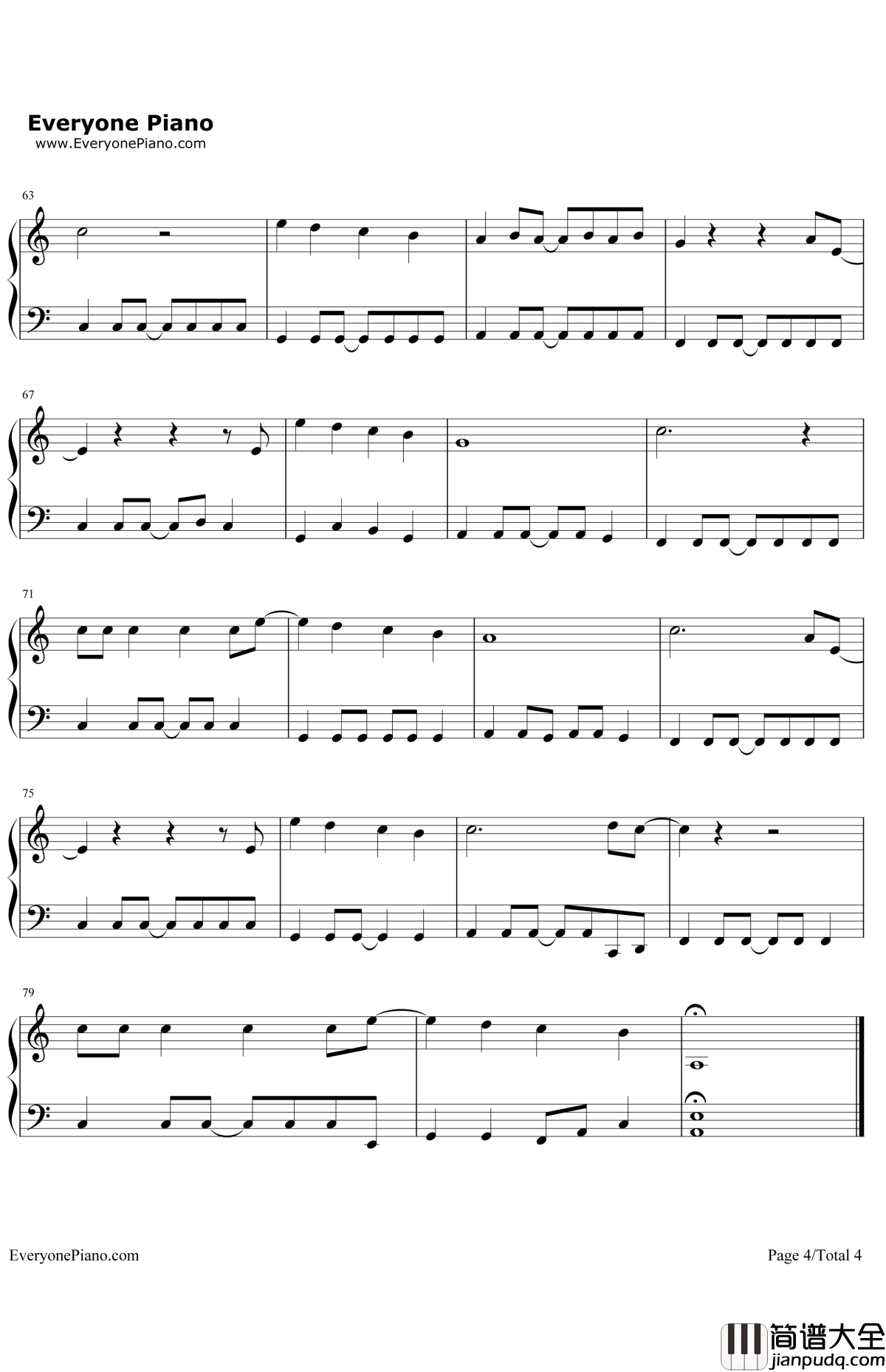 Otherside钢琴谱_RedHotChiliPeppers