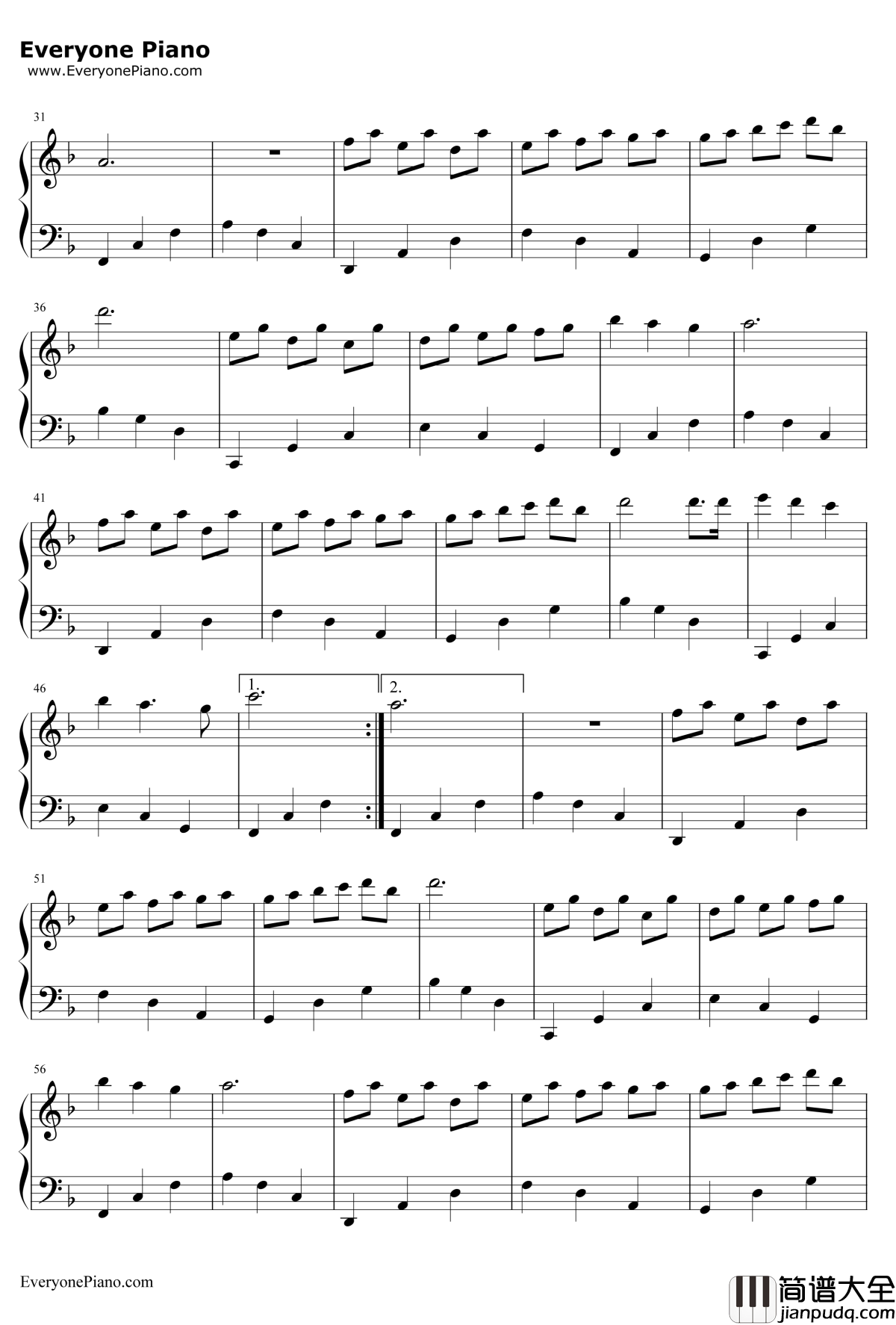 LavenderHills(薰衣草山丘)钢琴谱_BrianCrain_LavenderHills