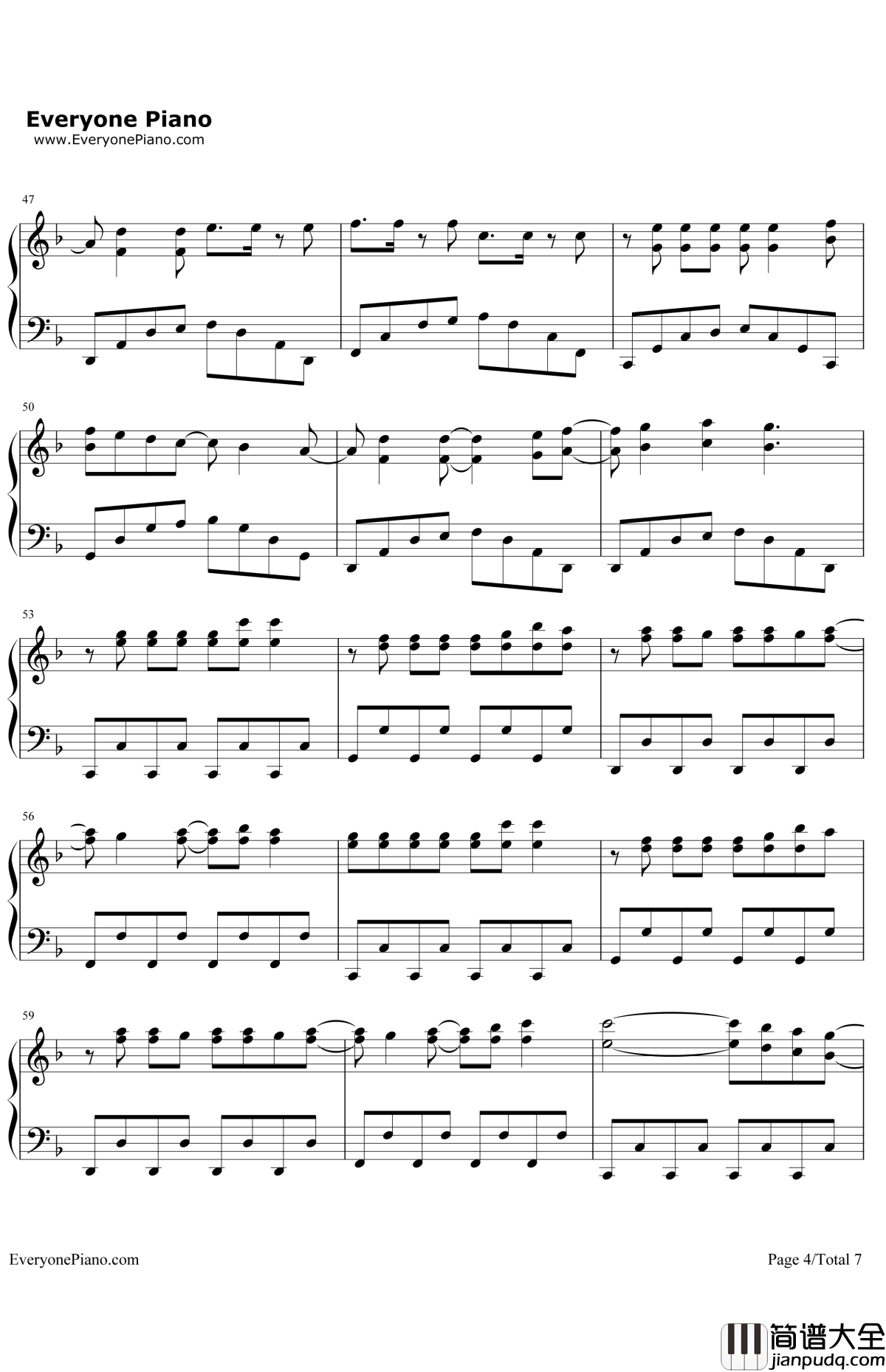 A_Year_Without_Rain钢琴谱_SelenaGomez&theScene