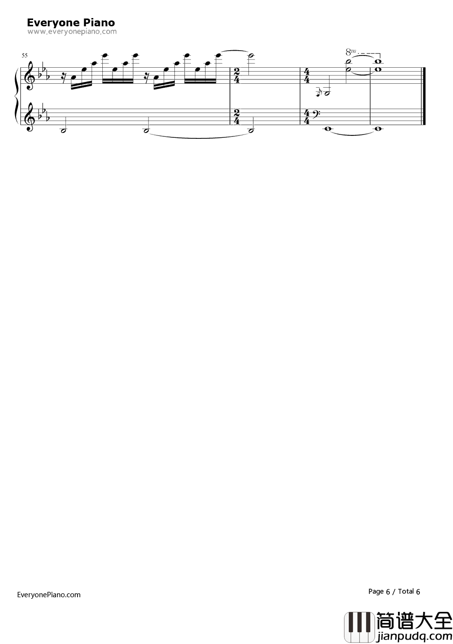 一吻之间钢琴谱_张碧晨_青年医生插曲_张碧晨