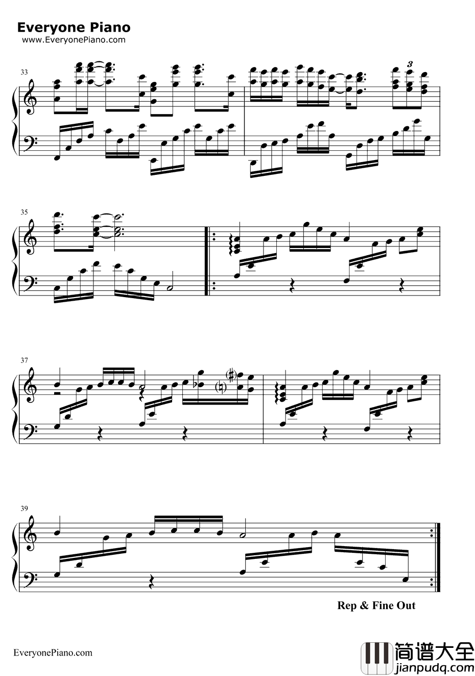 江南钢琴谱_林俊杰