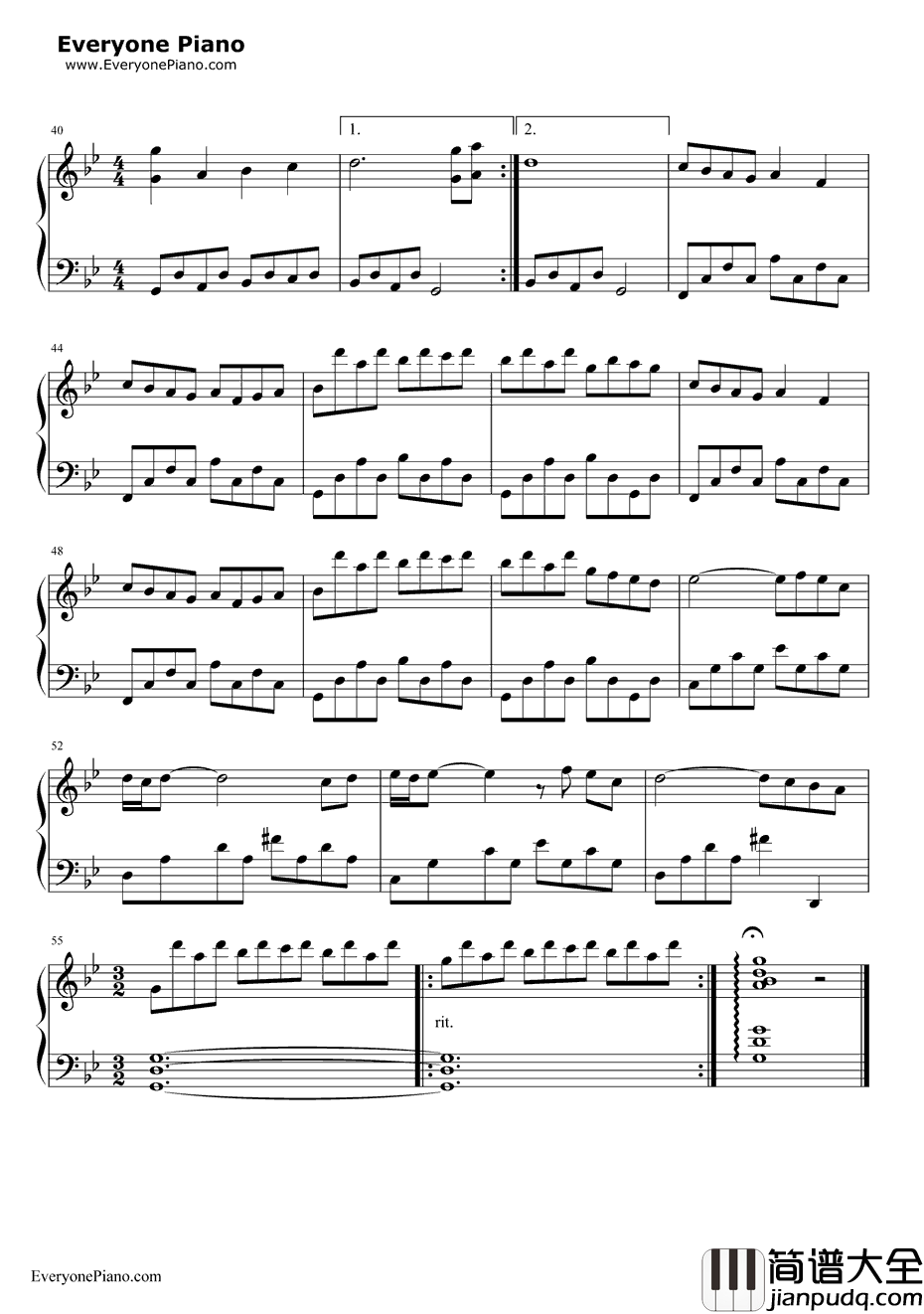 写给海洋钢琴谱_班得瑞