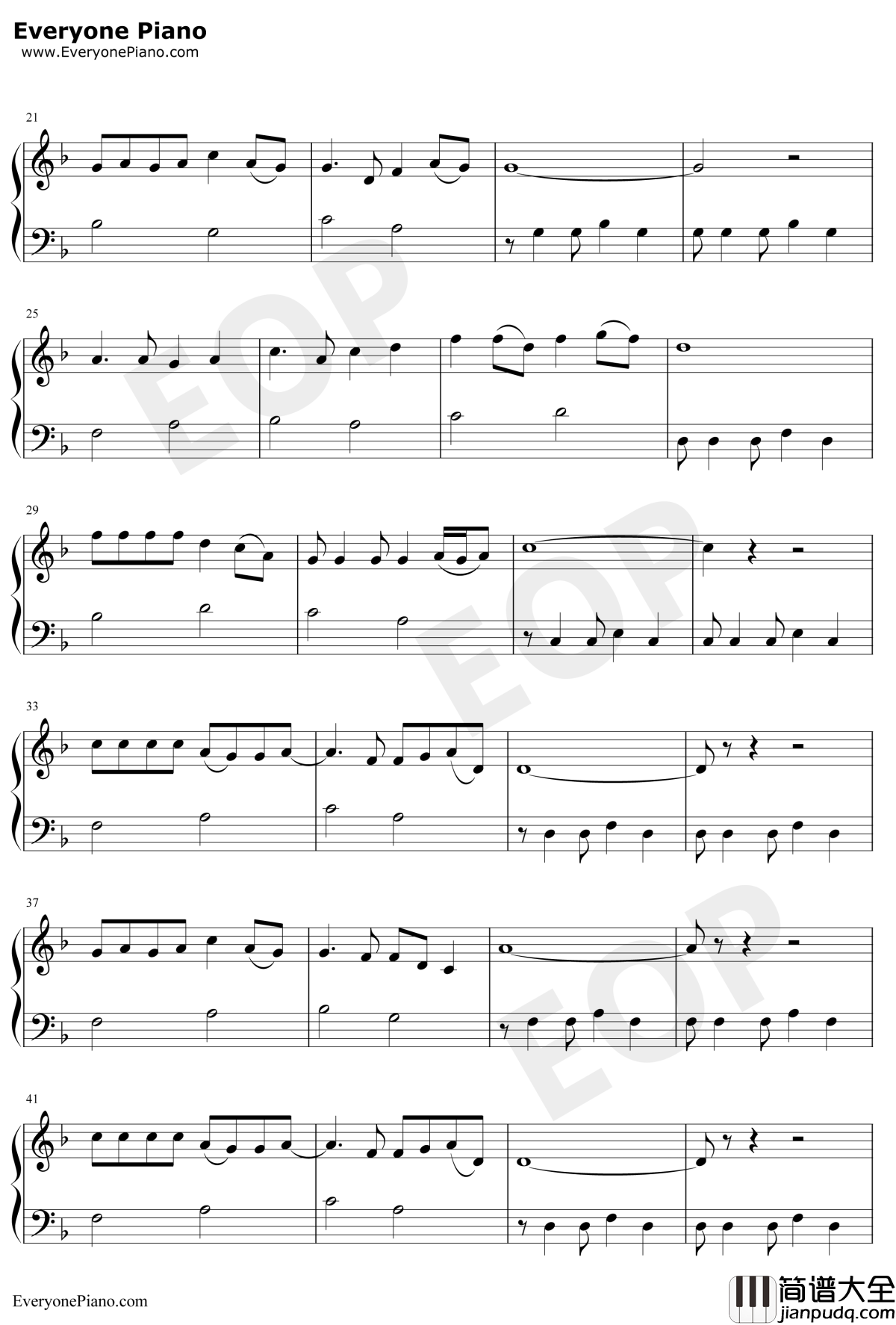 恋曲1990钢琴谱_罗大佑