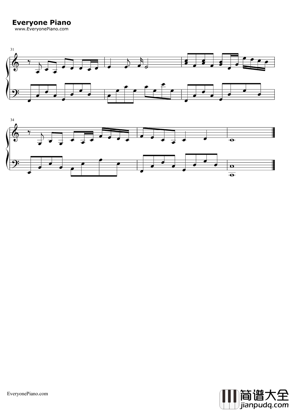 我真的受伤了钢琴谱_张学友_我真的受伤了