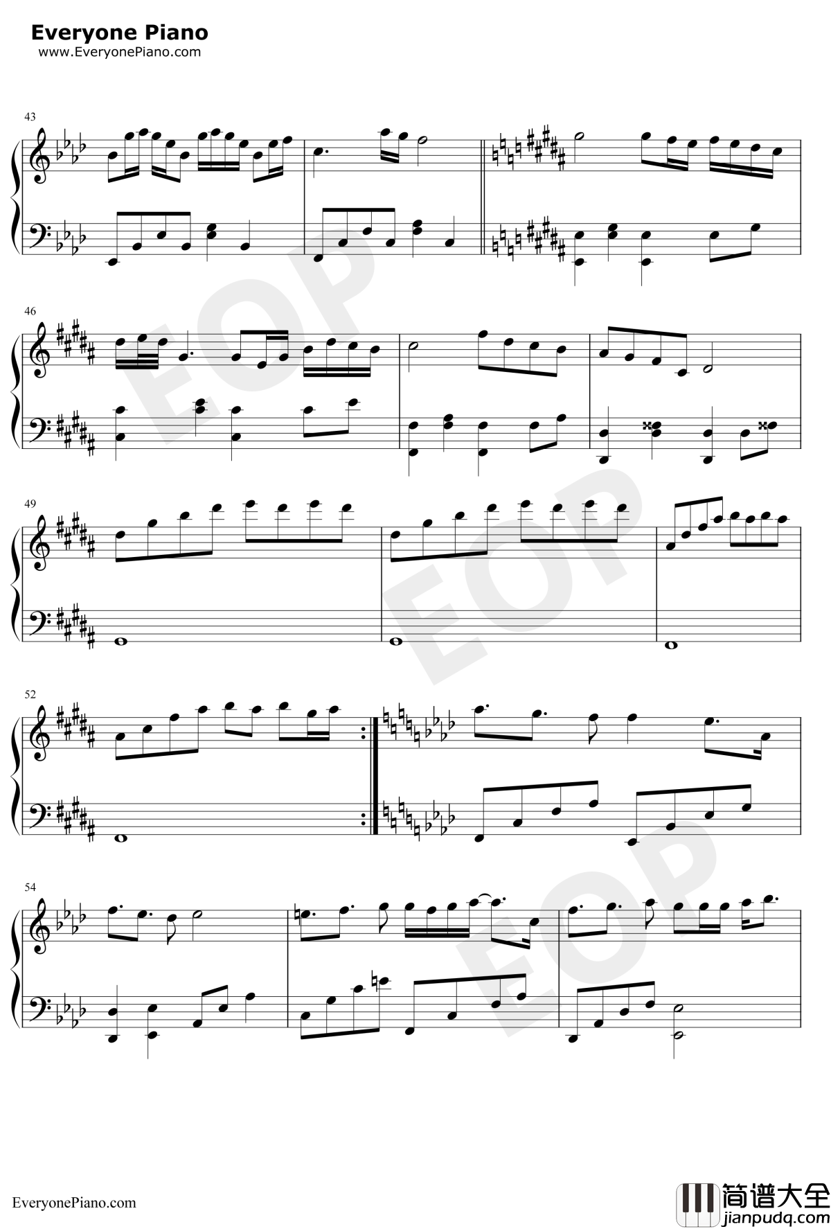 最初的梦想钢琴谱_范玮琪