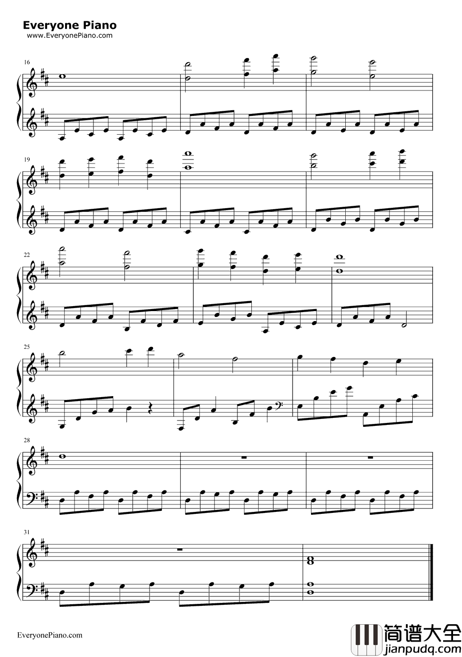 Ride_With_Me钢琴谱_周杰伦_不能说的秘密插曲