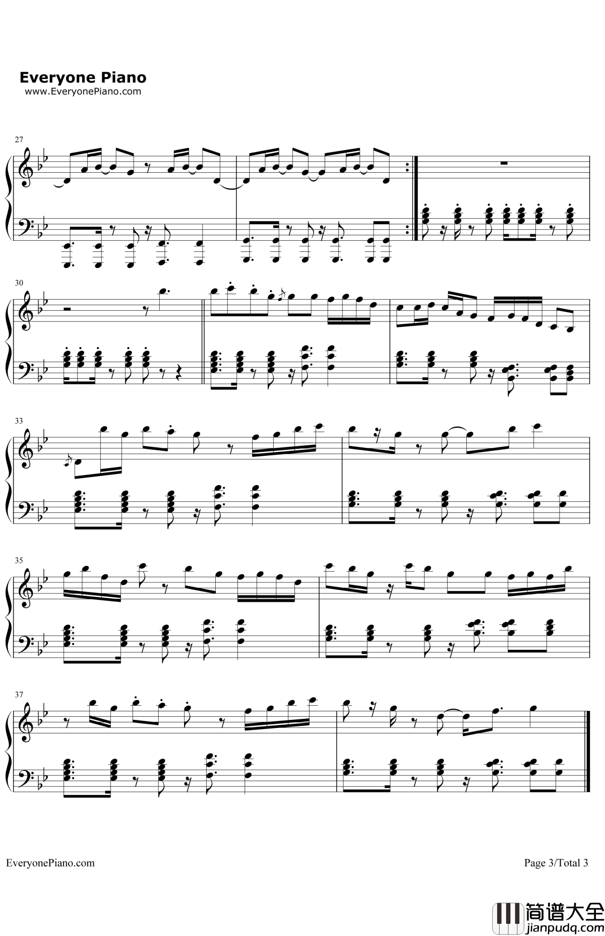 LeanOn钢琴谱_MajorLazer