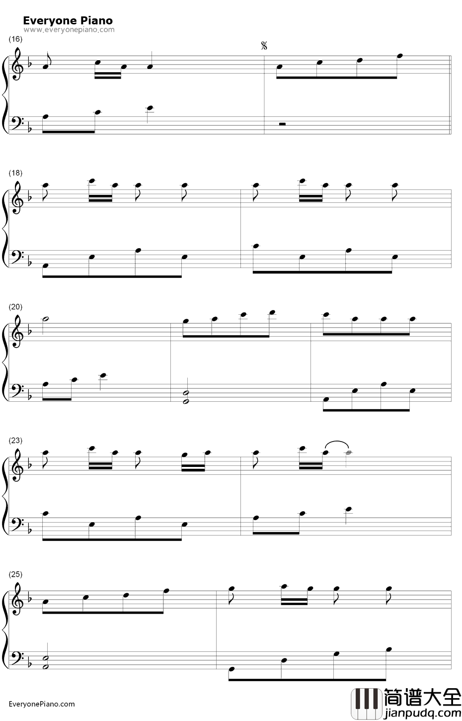 万物生钢琴谱_萨顶顶